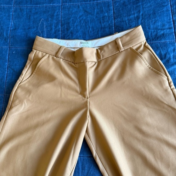 NWOT $135 HOUSE OF CB CAMERON
CARAMEL RELAXED WIDE LEG TAILORED TROUSERS SMALL - Picture 7 of 12